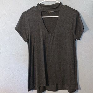 Open v neck t-shirt